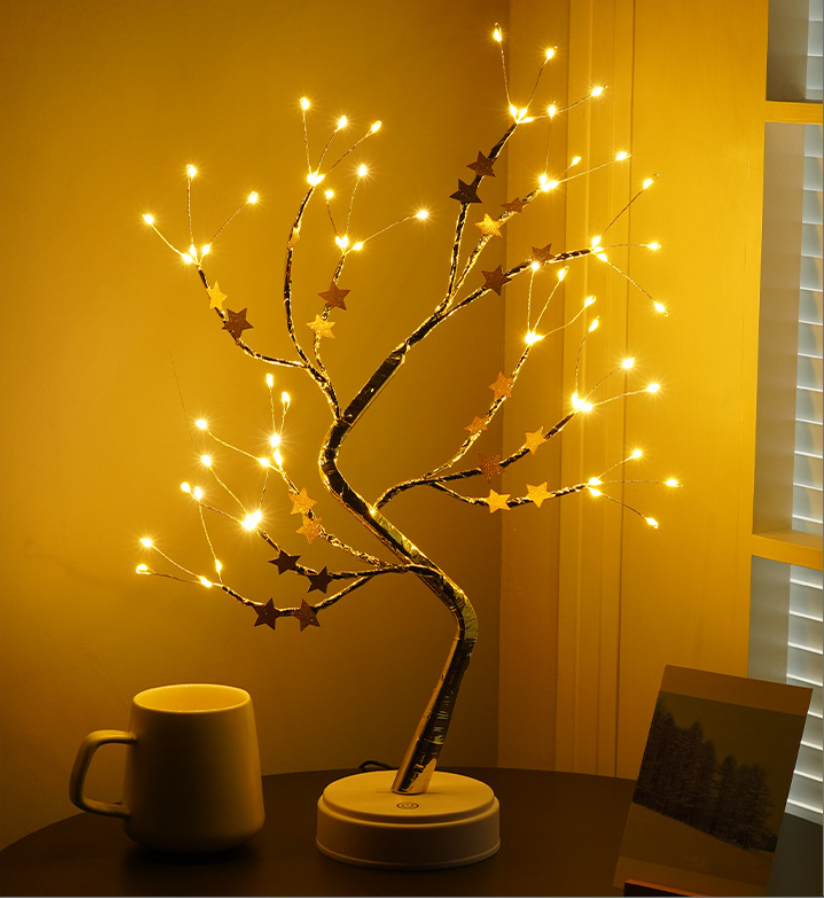 72 leds estrella dorada