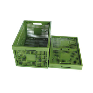 Contenedores plegables de malla apilable de plástico con diseño plegable y apilable Powerking 2025 - Product Image 5