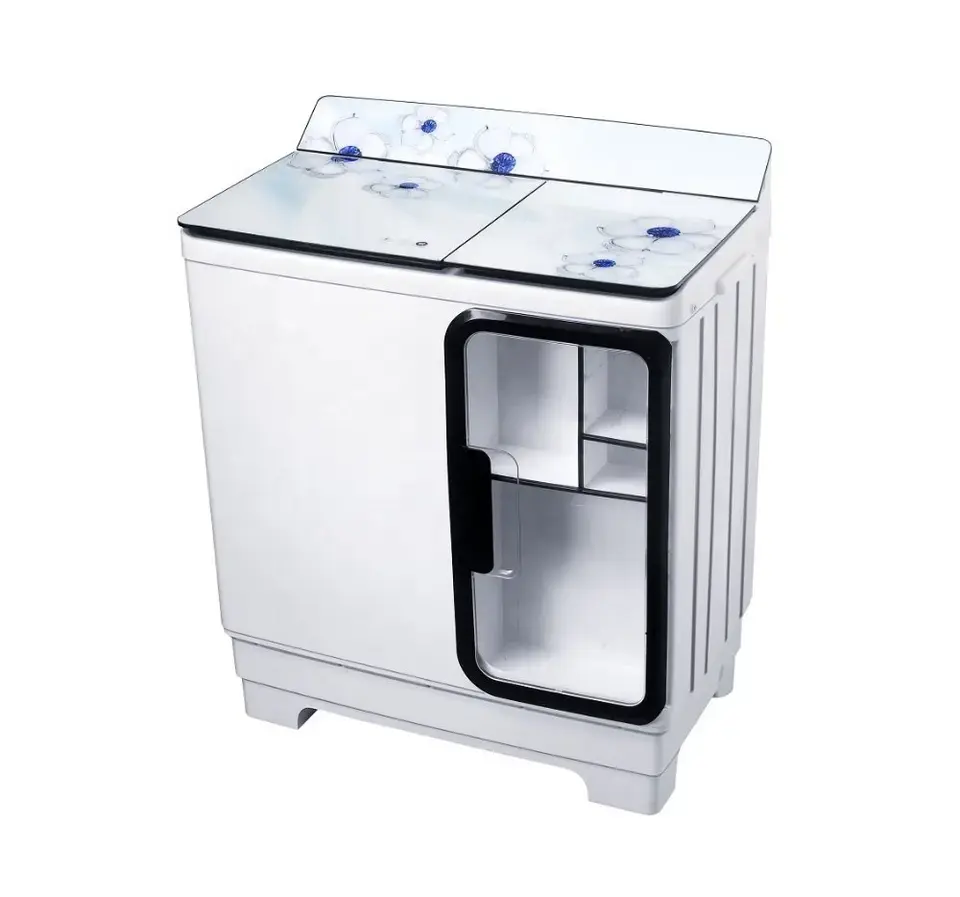 Mini lavadora portátil de uso doméstico semiautomática Twin Tub, lavadoras eléctricas de carga superior