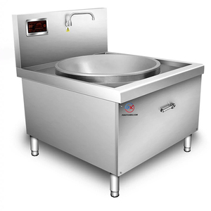 30KW 60CM 70CM 80CM 90CM 100CM 120CM大型ポットコマーシャルレストラン380V誘導コンケーブクッキング