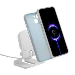 カスタマイズされたロゴ高速ワイヤレス充電スタンドタイプcポート付き携帯電話ホルダー15w急速充電<span class=keywords><strong>2</strong></span> <span class=keywords><strong>in</strong></span> <span class=keywords><strong>1</strong></span>充電器