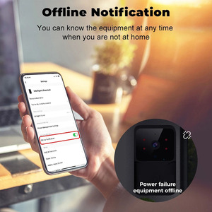Llamada móvil Ángulo de visión 85 Wifi Conexión Bluetooth Intercomunicador de audio de 2 vías Timbre de puerta inalámbrico