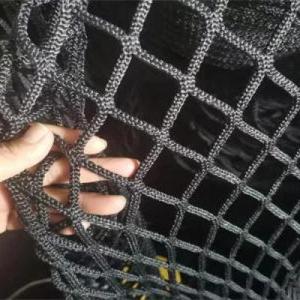 Китай, черная литая сеть из полиэтилена HDPE для рыбоводства, безузловатая двойная траля, материал, скрученная сеть для ловушек - Product Image 4