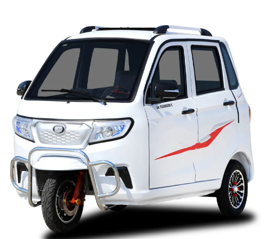 Hot Sale Enclosed Electric Passenger Tricycle 3 Wheel Tuk Tuk Car Large Space Elderly Cargo Auto Rickshaw with Cabin