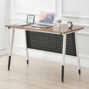 Muebles de oficina para el hogar, escritorio con marco blanco, estación de trabajo para ordenador, escritorio de oficina, mesa de comedor, fácil montaje, escritorio moderno para ordenador de juegos - Product Image 2