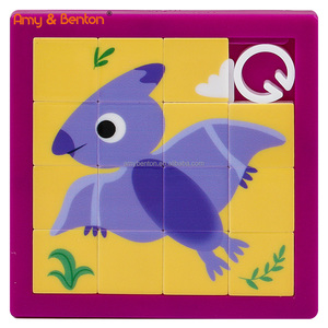 Trượt trò chơi câu đố vui vẻ khủng long trượt câu đố đồ chơi thiết lập handout đồ chơi bên ủng hộ cho trẻ em - Product Image 4