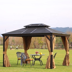 Bahçe için Gazebo 3m * 3.65M 3.65M * 4.85M arka bahçesinde Hardtop açık Metal Gazebo - Product Image 1