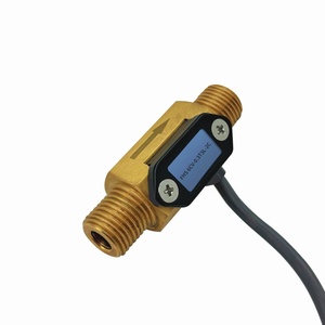 FXM Thread Hall Element Medidor de flujo Sensor de flujo de agua Medición de 0.3L a 3 LPM Salida de pulso Sensor de flujo de latón - Product Image 4