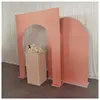 New Design PVC Shape Arch Orange Backdrop Panel Door Decorative Stage for Wedding Party Event Decorations