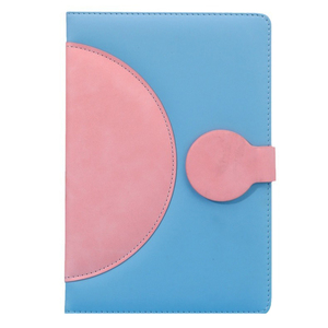 Cuaderno de cuero PU personalizable con bloques de color, cubiertas vibrantes de papel liso Premium para regalo, diseño libre de escuela y negocios - Product Image 1