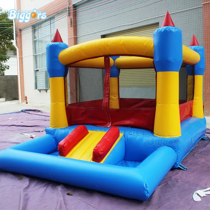 Tobogan Gonflables Jeux de PVC durável Ao Ar Livre Bouncer Inflável Castelo inflável com Piscina