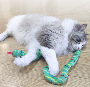 Juguetes interactivos de serpiente para mascotas de alta calidad, lindo gato de peluche de hierba gatera - Product Image 4