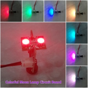 Sunssy 16 renkler RGB 3D ay lambası uzaktan kumanda ile LED elektronik Pcb devre USB şarj gece lambası - Product Image 4
