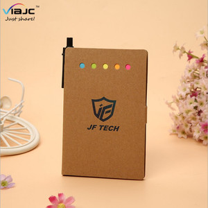 Personalizzato notebook sticky note di Auto-Adesivo colorato sticker bookmark notepad memo pad con penna set di stampa di marchio - Product Image 2