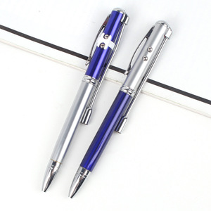 Xinghao marca <span class=keywords><strong>multi</strong></span> <span class=keywords><strong>function</strong></span> 4 in 1 stilo sfera di cristallo penna di tocco del metallo penna con luce led e puntatore laser