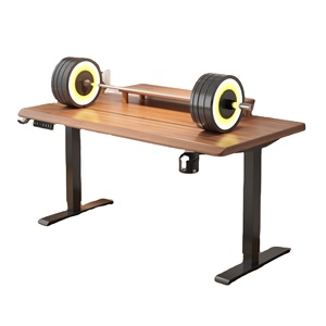 Escritorio ajustable de madera maciza para el hogar y la Oficina con plataforma elevadora eléctrica, hecho de metal, fácil de almacenar - Product Image 6