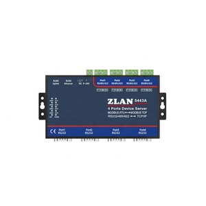 4 puertos RS232 RS485 RS422 a Ethernet TCP IP Converter Modbus RTU TCP Gateway Servidor de dispositivo serie ZLAN5443A