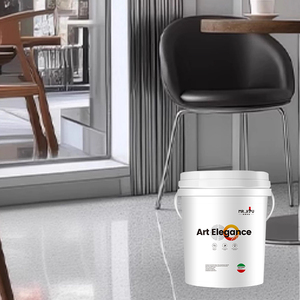 Sistema de suelo de terrazo micro de resina epoxi autonivelante con partículas de arena de cuarzo de colores distribuidas uniformemente - Product Image 6