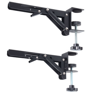 DIY Iron Folding Bracket <strong>Functional</strong> Hardware <strong>Computer</strong> Keyboard Tray Clamp Wood Panel Undermount Base Stand Arm Rest Desk - Product Image 1