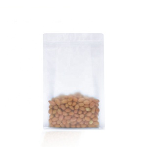 Buzlu düz alt açılıp kapanabilir fermuar plastik torbalar gıda ambalaj için stokta - Product Image 2