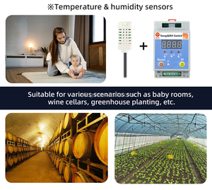 WiFi Smart Temperature Humidity Sensor Module Dual <strong>Relay</strong> <strong>Output</strong> Interruptor for Irrigation Climate <strong>Control</strong> for Smart Home <strong>System</strong> - Product Image 4