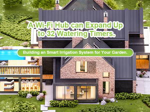 Timer per irrigazione intelligente a 2 prese con Timer per acqua Wifi con Timer per irrigazione acqua Tuya per giardini prati e impianti di irrigazione per piscine - Product Image 6