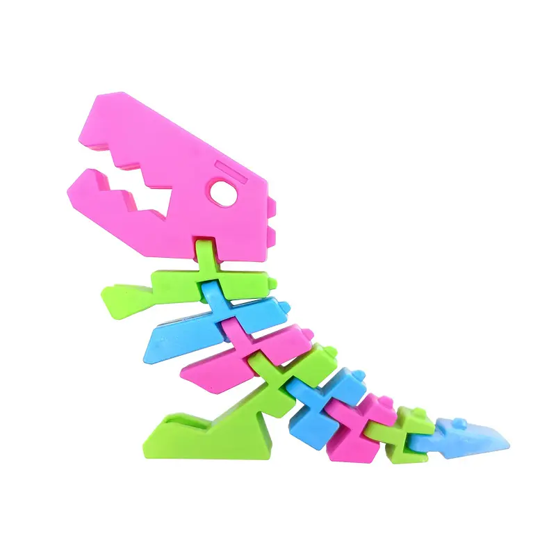 سلسلة عظمية جديدة ديناصور أخطبوط جيكو سحلية مشتركة لعبة أطفال تخفيف الضغط ألعاب إبداعية