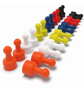 Hochwertige benutzer definierte bunte Ndfeb Neodym Metall magnete 10 Farben Wasserdichter Push Pin Ring Permanent magnetisches Material