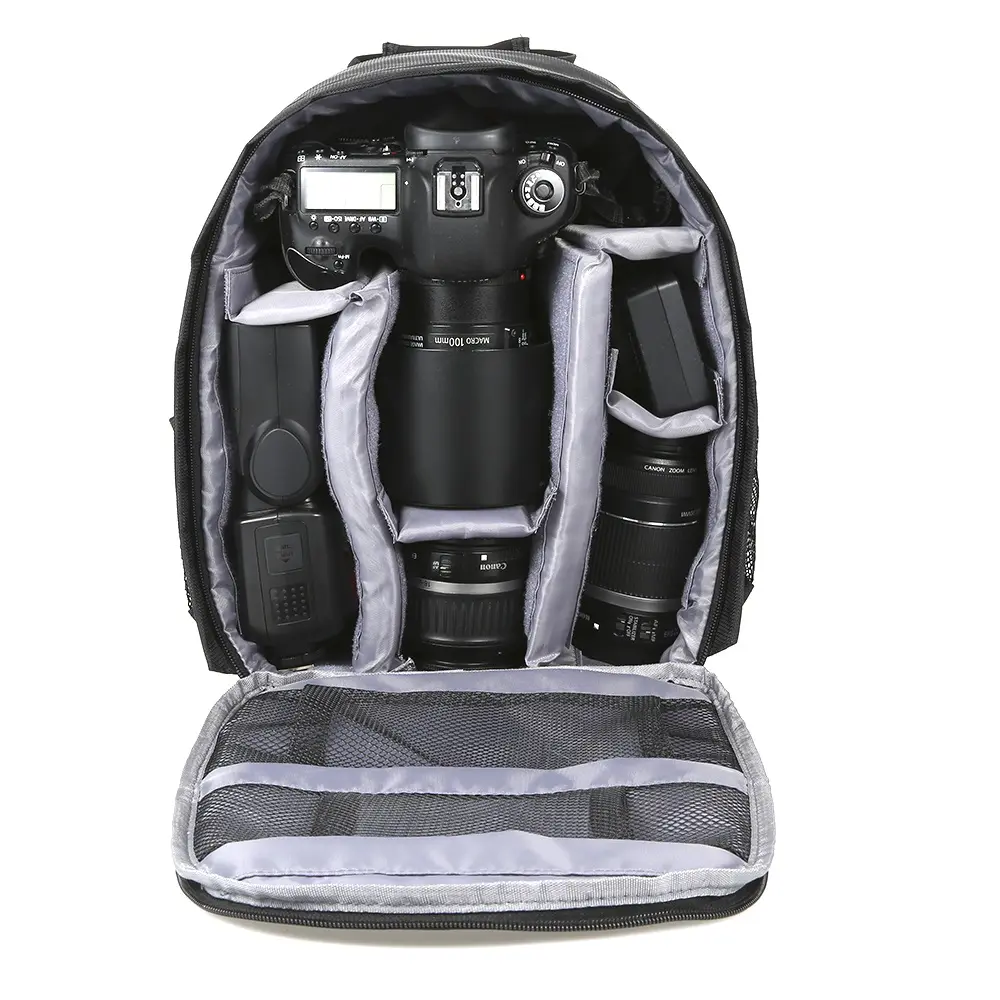 Hoge Kwaliteit Draagbare Nylon Video Camera Case Camera Lens Bag Rugzak Video Dslr Tas Waterdichte Outdoor Camera Photo Bag Case