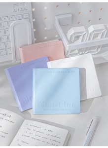 Planwith CUBE, cuaderno cuadrado de cuero suave cosido, impermeable, Material de PU, Bloc de notas portátil con pegamento, encuadernación en espiral para uso de bolsillo - Product Image 5