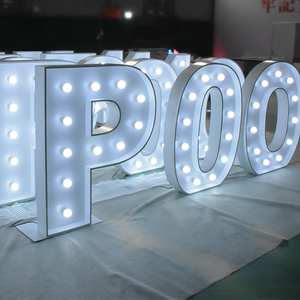 Düğün için kayan yazı harfler 4ft Led numarası özel dev Logo büyük numarası Light up işaretleri açık büyük sayılar için parti - Product Image 3