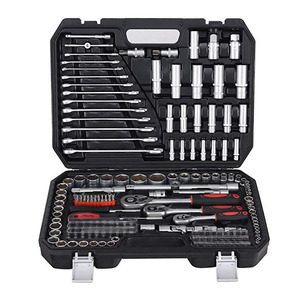 Custom Black 215 Pc <strong>1</strong>/2&quot; <strong>1</strong>/4&quot; 3/8&quot; Workshop Socket Set Screwdriver Bit Torx Rachet Driver Tool <strong>Kit</strong> - Product Image 4