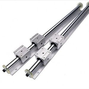 Riel de guía lineal redondo SBR, con soporte de eje de riel lineal para sistema de movimiento lineal - Product Image 1