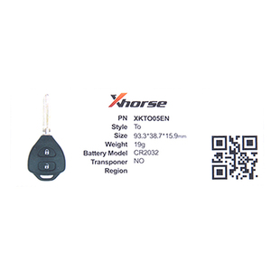 Xhorse VVDI Auto universale Smart Car chiave XKTO05EN chiave remota programmatore versione inglese per Toyota Corolla - Product Image 5