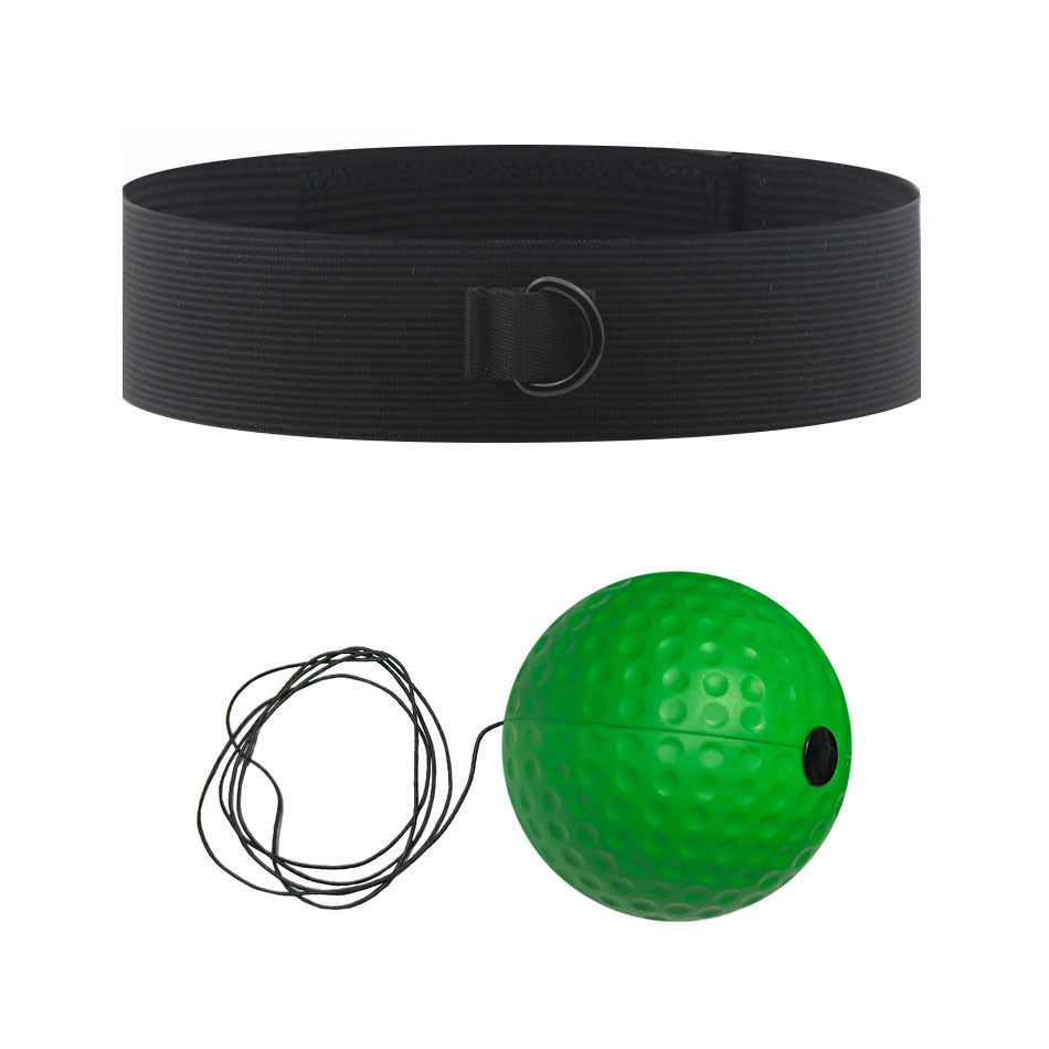 Knitted headband green soft ball