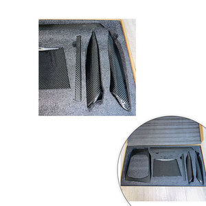 BMW G20 3 serisi 325i (2019-2020) ön karbon Fiber merkezi konsol kapağı saklama kutusu ve bardak tutucu fonksiyonu ile - Product Image 2