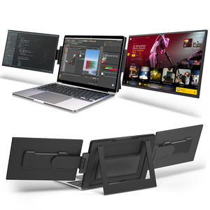 จอคอมพิวเตอร์1080P บางเฉียบ15.6นิ้วเทคโนโลยี IPS พร้อมลำโพงในตัวจอแสดงผลแบบขยายได้จอแบบพกพาคู่ - Product Image 2