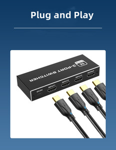 Interruptor de Metal 8K HDMI 3 en 1, Selector HDMI de 3 puertos compatible con 8K @ 60Hz, interruptor HDMI2.1 - Product Image 3