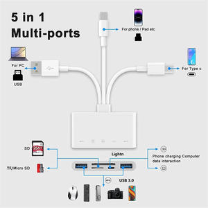 通用串行总线Otg适配器C型安卓IOS闪存驱动器TF sd卡读卡器适配器适用于苹果平板电脑笔记本电脑小米三星 - Product Image 3