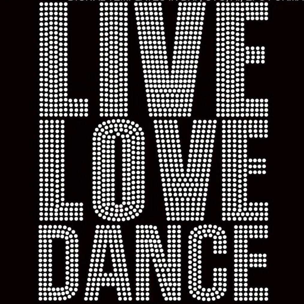 LIVE LOVE DANCE Strass Transfer Hotfix Bügeleisen auf Applique Dance Strass Hot Fix Transfers Design
