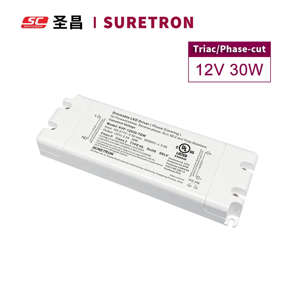 Triac 30w 60w 80w 90w 100w 120w 150w alimentation 24v 192w 200w 300w 320w 360w 384w 600w w Dimmable LED Driver 12v