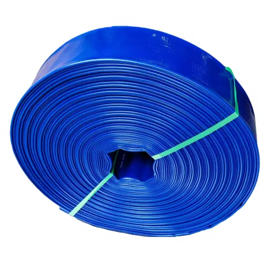 China Factory Venta caliente de alta presión 3 "19,5 M 6Bar Flexible PVC Lay Flat Irrigación Drenaje de aguas residuales Bomba de agua Manguera de salida