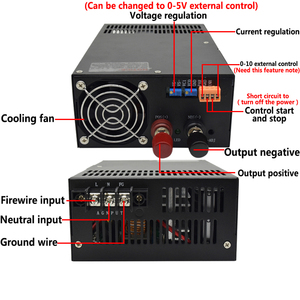 1000W fuente de alimentación conmutada salida DC 60V 16A voltaje y corriente ajustable - Product Image 3