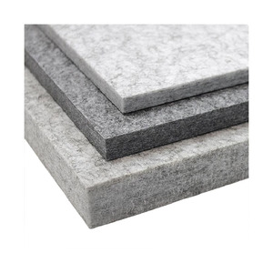 Mật độ cao không độc hại 100% polyester tái chế vật liệu bảng điều khiển âm thanh 3.pet cảm thấy âm thanh hấp thụ Trần Bảng âm thanh - Product Image 1