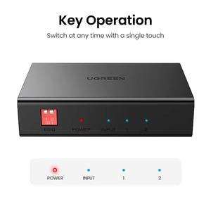 UGREEN CM569 <strong>HDMI</strong> Splitter 1 in 2 Out 4K 60Hz <strong>HDMI</strong> Compatible Splitter HDCP 2.2 3D HDR EDID <strong>HDMI</strong> Adapter for <strong>Dual</strong> Monitors