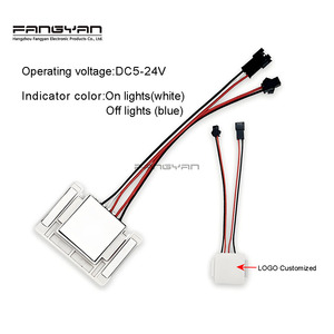 Su misura DC5-24V 3A intelligente capacitivo uno/tre colori Dimmer continuo singolo pulsante Touch sensore interruttore per la luce dello specchio - Product Image 4