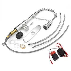 Thời Trang Kéo xuống cảm biến cảm ứng tự động Brass nước TAP Silicone 3 chức năng phun bồn rửa vòi kéo ra khỏi Vòi Nước Nhà Bếp - Product Image 6