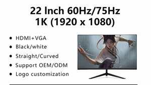 Monitor LCD curvo de 31,5 pulgadas súper ancho 165 Hz 2K con retroiluminación LED Altavoz incorporado PC Gaming Computadora de escritorio usada
