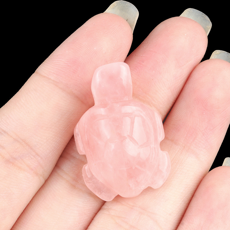 Pink crystal-turtle