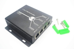 4 Port IEEE802.3af PoE Extender for IP Camera Extend 120m Transmission Distance with <strong>10</strong>/<strong>100M</strong> <strong>LAN</strong> Ports - Product Image 4